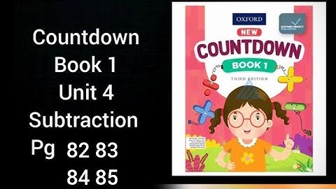countdown book 1 third edition pg 81 82 83 84 unit 4 subtraction