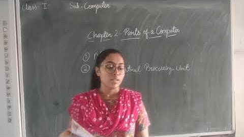 CLASS - 1 || COMPUTER || CHAPTER - 2 || PARTS OF A COMPUTER || PART - 1