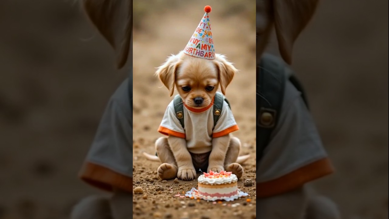 Rich Puppies Make Fun Of Poor Puppy Because They Don't Have Cake#skmg2 #shorts #poorpuppy