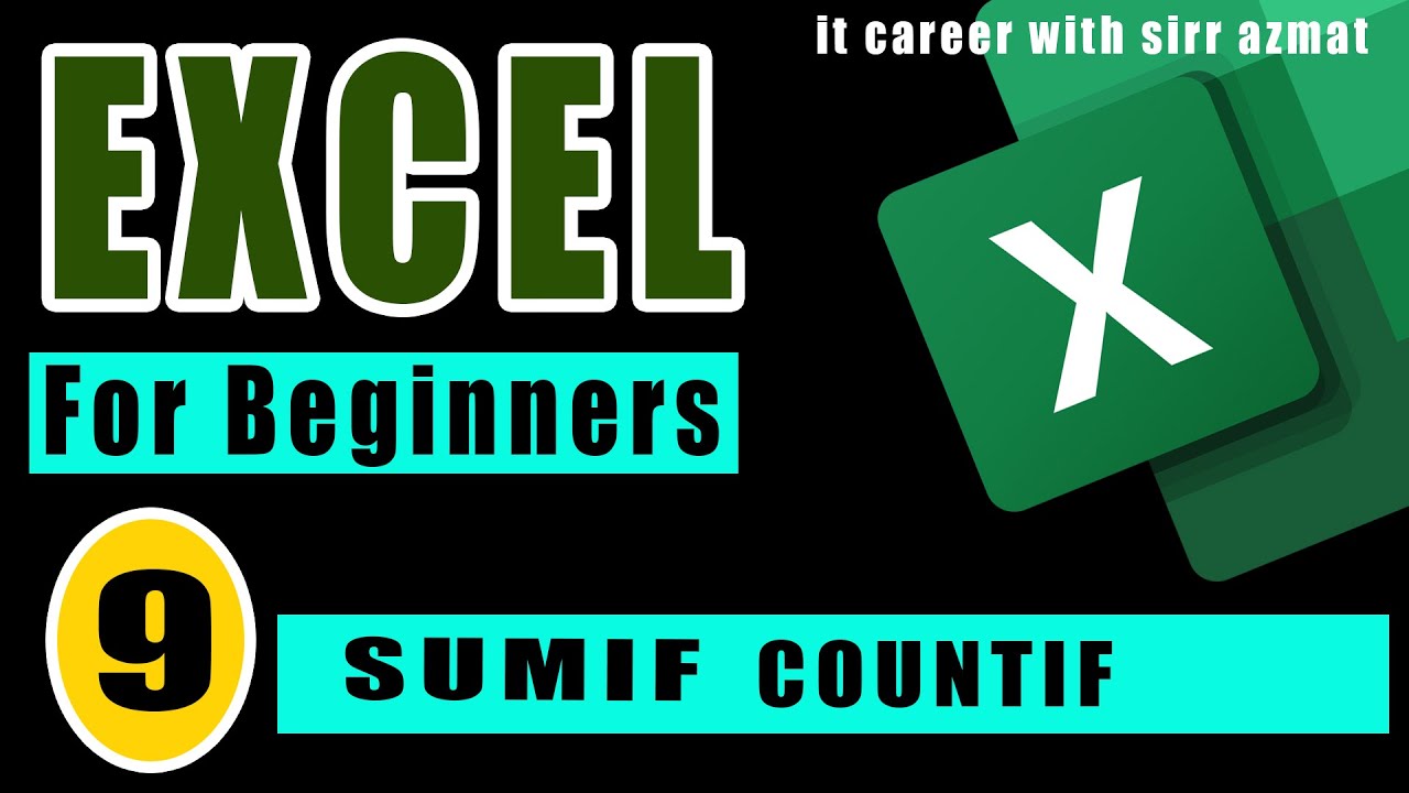 How to Use SUMIF and COUNTIF in Excel | Step by Step Guide - YouTube