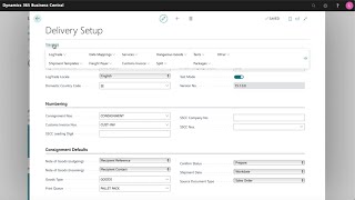 Delivery Setup - Logtrade Connect For Dynamics 365 Business Central