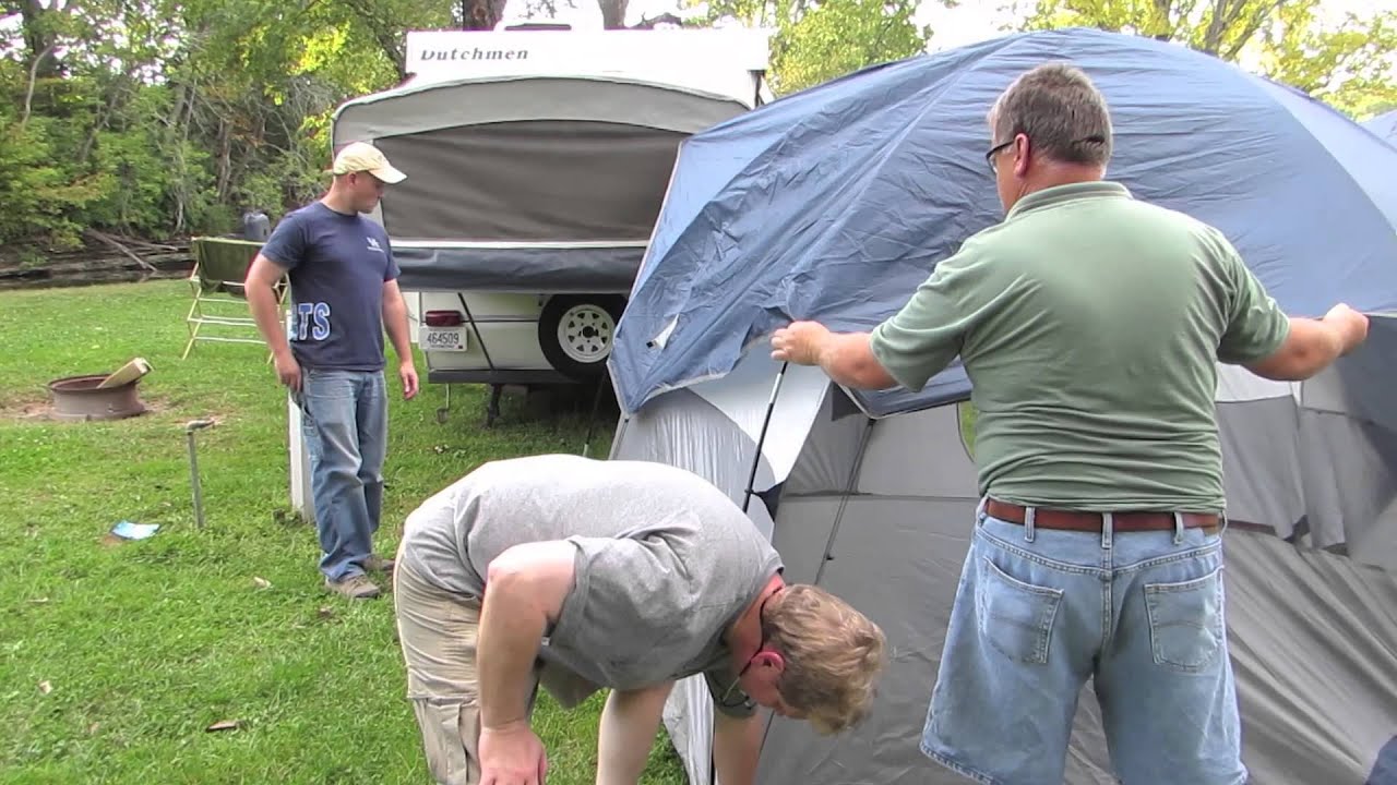 How Many Quest Members Does It Take to Put Up a Tent YouTube