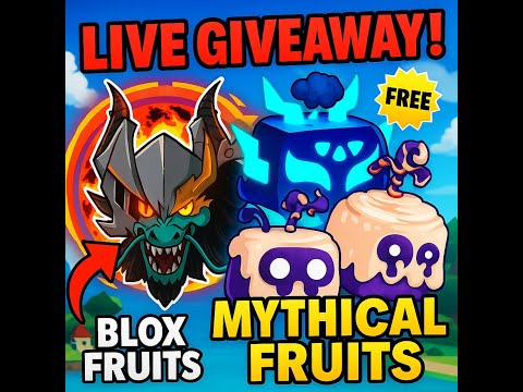 🔥 Blox Fruits Live Giveaway | Win Yeti Fruit & Dragon Fruit | Free Blox Fruits 2025 🔥