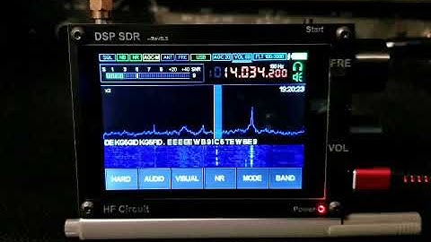 DECODING MORSE CODE (SHORTWAVE RADIO) ON MALACHITE DSP SDR RECEIVER 3-8-2021