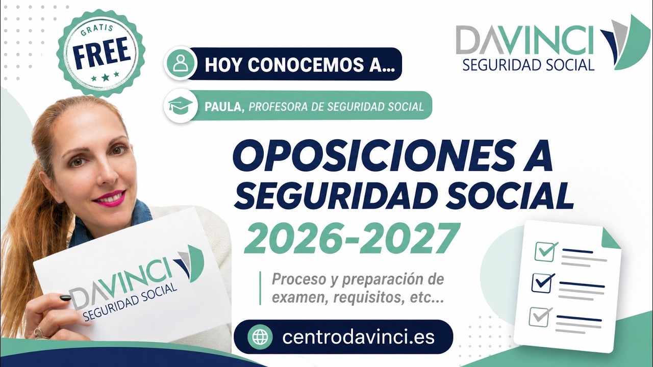 Paula, docente del curso de Administrativo de la Seguridad Social