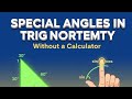 Special Angles in Trigonometry Without a Calculator | Triangle & Finger Method Explained