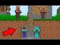 Minecraft NOOB vs PRO: ONLY ONE VILLAGER ABLE FIND WHERE NOOB AND PRO HID Challenge 100% trolling