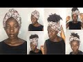 6 easy and quick turban head wrap tutorial