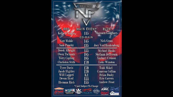 NFA 8 Owen Tschantz  vs Daniel Jefferson