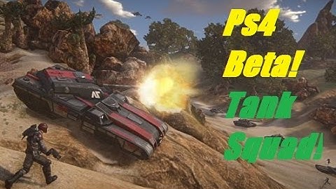 Ps4 Closed Beta! Coordinated Tank Squad Gameplay! Planetside2