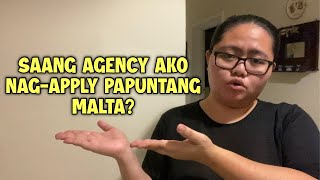 SAANG AGENCY AKO NAG-APPLY PAPUNTANG MALTA? | VLOG 050 | Relly Louise