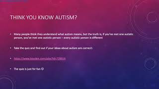 P7   Autism Awareness Week