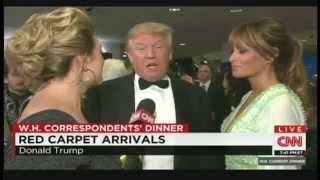 Donald Trump Melania Trump Brianna Keilar - White House Correspondents Dinner 2015