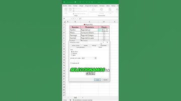 Barra de progreso con checks #Excel #office #tutorial