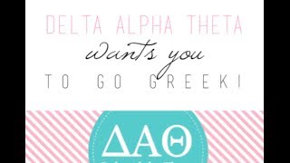 Rush Delta Alpha Theta Beta Chapter, Spring 2014