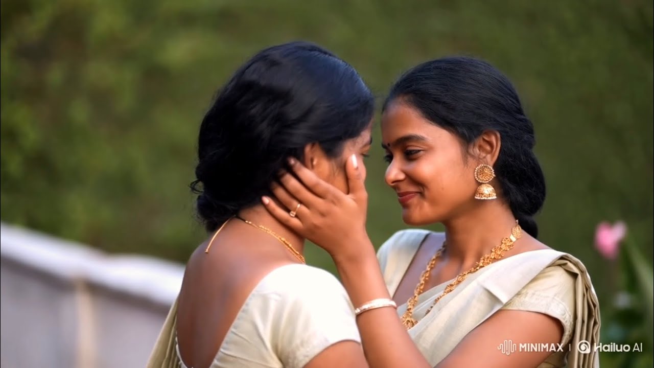 Pure Tamil Lesbian Love story  | Two Young Women in Sarees Expressing True Love 💕 | LGBTQ+ Tamil