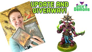 Update and giveaway!