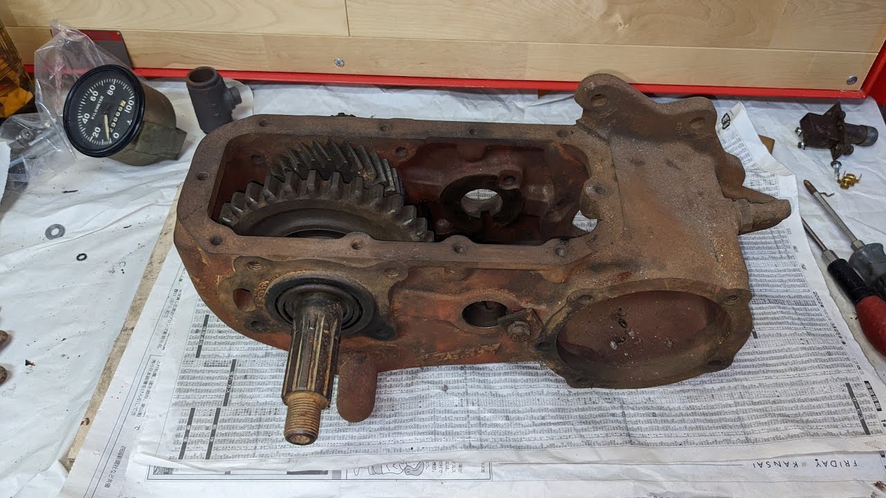 三菱ジープ 整備日記 ジープ J3 トランスファーレストア① アウトプッ
