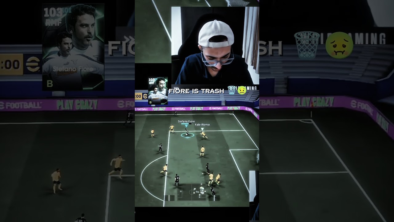Стефано Фиоре с рейтингом 104 неудержим в киберфутболе 🥵 