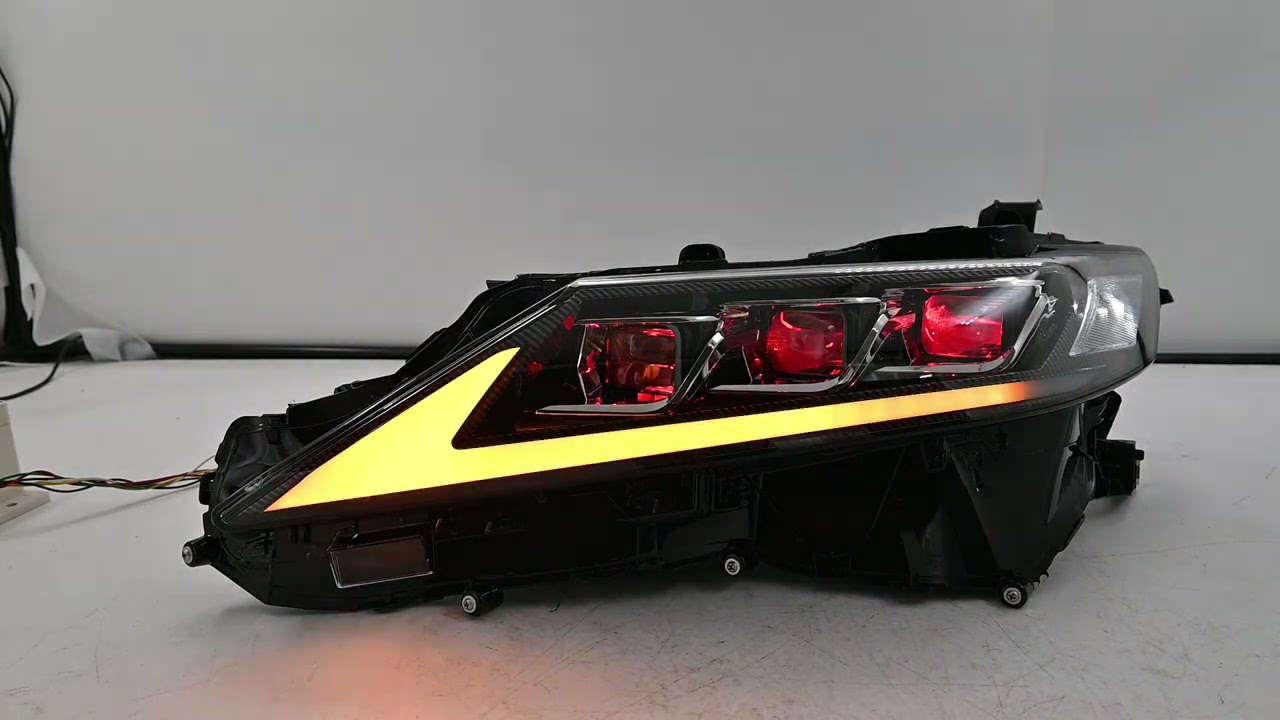 TT-ABC Carbon Fiber LED Headlights for 2018-2024 Toyota Camry 8th Gen