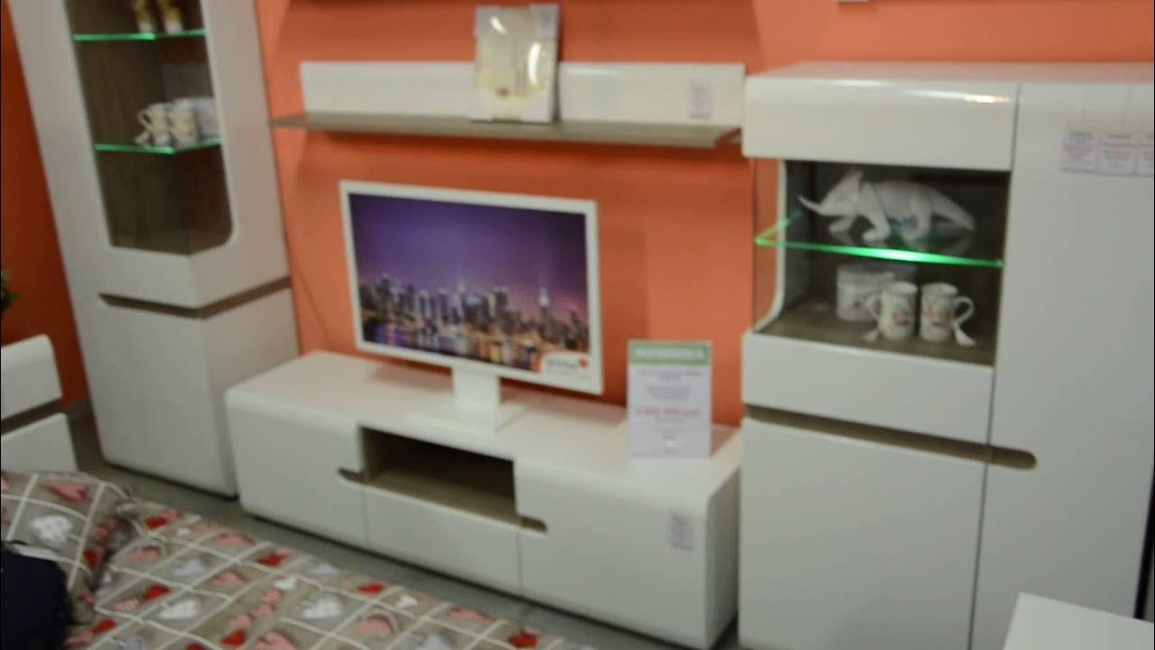 Современная мебель Линате Анрекс белая глянцевая для гостиной и спальни ...