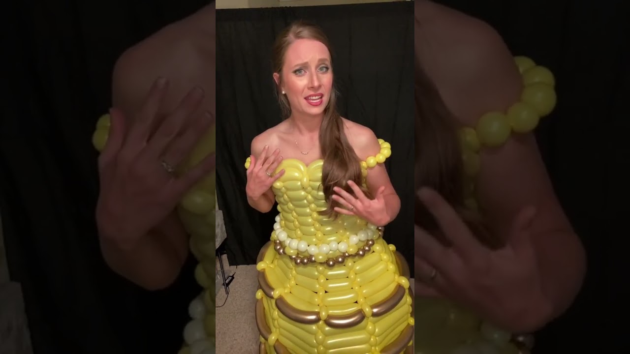 Beauty and the beast balloon cosplay