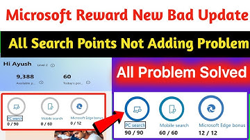Microsoft Rewards PC/Mobile Search Point Not Adding Fixed Problem Solved | Microsoft Rewards