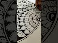Mandala Art🌻#MandalaArt #Zentangle #ArtTherapy #PencilArt #SatisfyingArt #Shorts