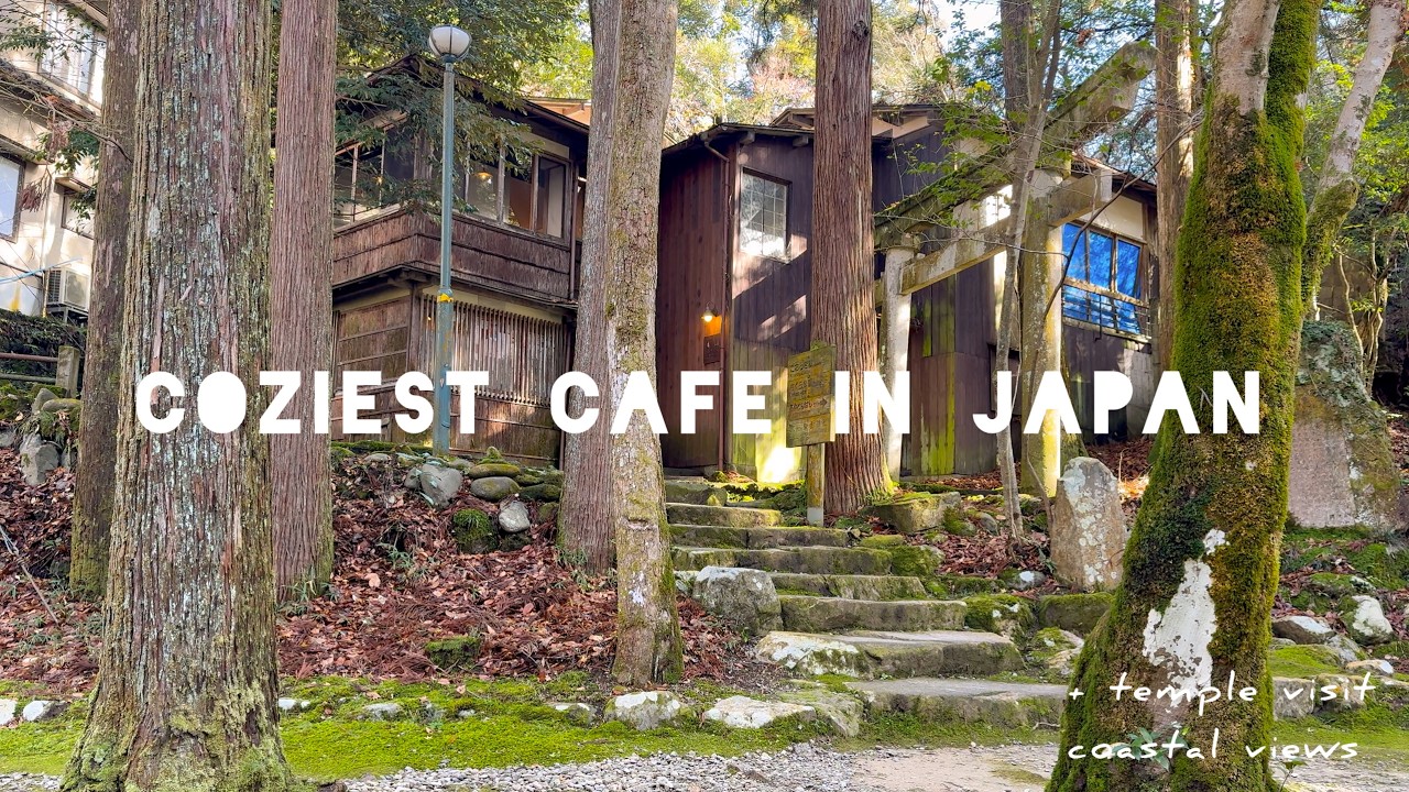 Hidden Riverside Café in Yamanaka Onsen 🇯🇵 | Natadera Temple & Cape Kasa Views #asmr #japan