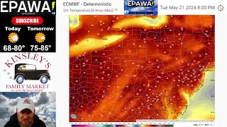 Monday May 20th, 2024 video forecast