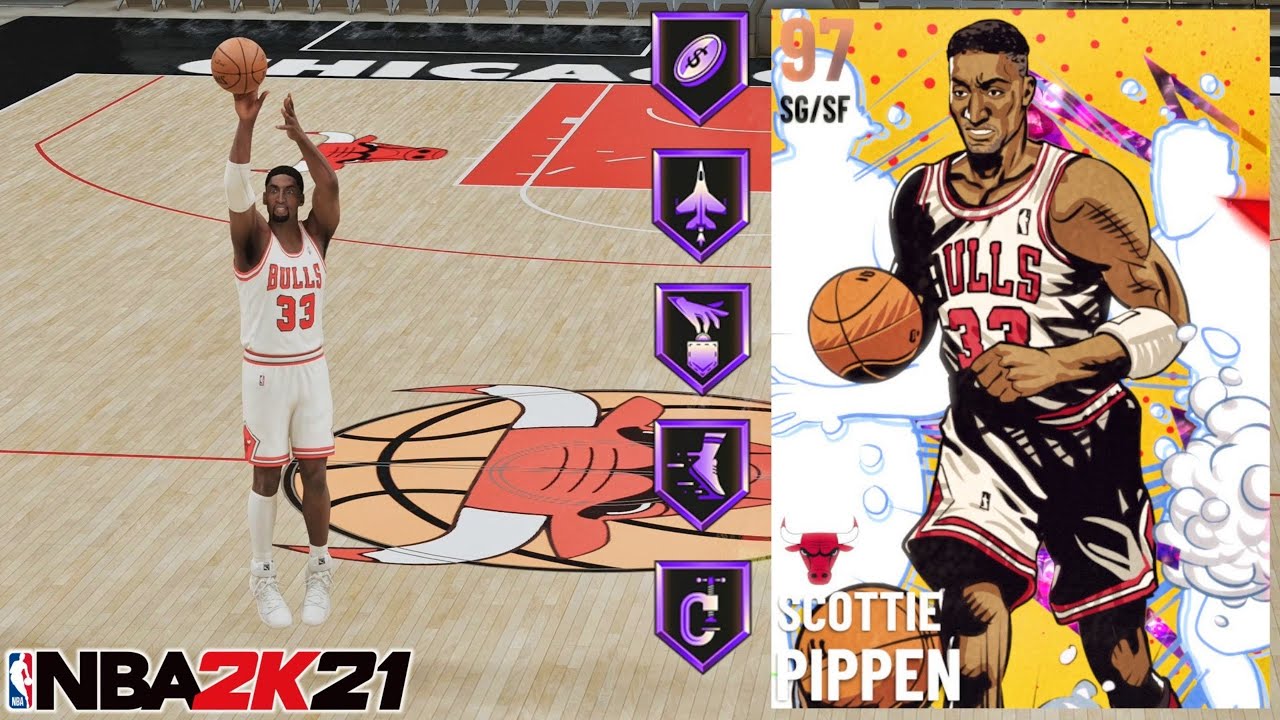 Galaxy Opal HERO Scottie Pippen Gameplay in NBA 2K21 Myteam! A PEST ON  DEFENSE - YouTube