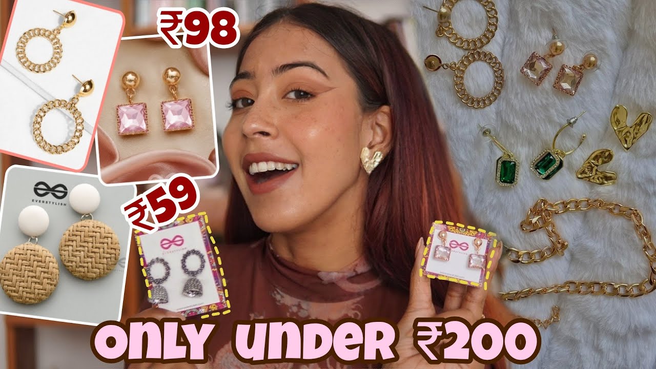 cute and beautiful earrings just for 100rs #cheap #cute #beautiful #earrings  #everstylish.com - YouTube