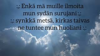 Taivas on sininen ja valkoinen