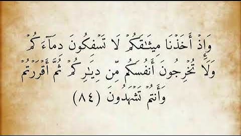 سورة البقرة مكتوبة بالتشكيل من الآية (٥١) إلى (١٠٠)