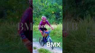 BMX vs Mountain Bike 🚲 #bike #bikelover #bikelife #bikelife #biker #naturelovers #cycling #mtb #bmx