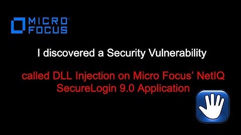 [POC] DLL Injection on Micro Focus NetIQ SecureLogin 9.0
