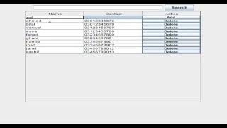 Phone Directory project Using Java language