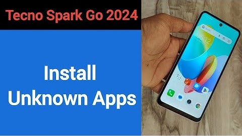 How to install unknown apps, install APK, Tecno Spark go 2024 me third party app install kaise karen