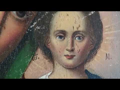 Реставрация иконы "Богородица с младенец. Казанская"
