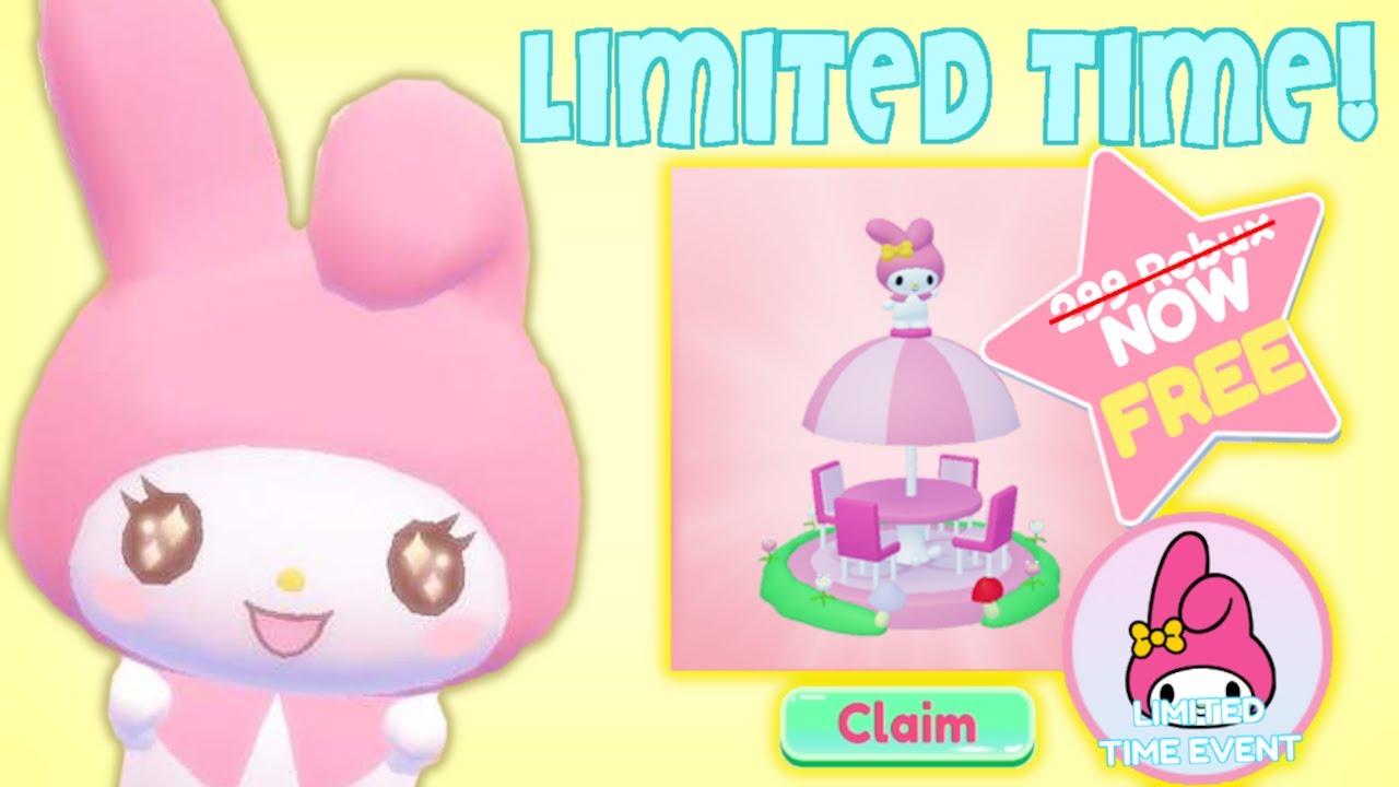NEW Limited Prop! | My Melody Outdoor Table! | Roblox My Hello
