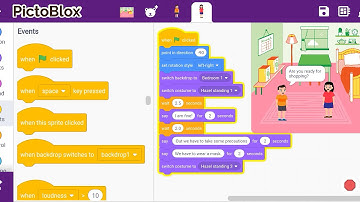 Story on Covid-19 in pictoblox by Aishpreet Kaur Panaich