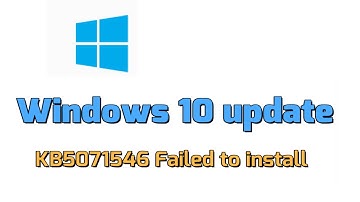 Windows 10 Update KB5071546 Failed to install Fix
