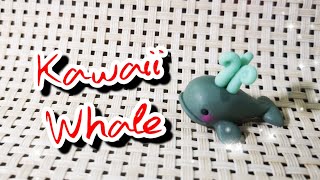 Kawaii Whale | Tiktok Tutorial | Polymer Clay