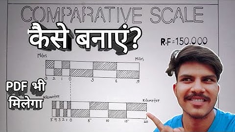 Comparative scale||Comperative scale construction|comparative scale drawing|comparative scale in geo