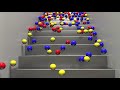 Ball Falling Down Stairs