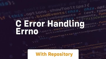 C Error Handling errno