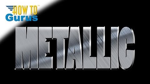 How You Can Make a Metallic Brushed Metal Effect in Adobe Photoshop