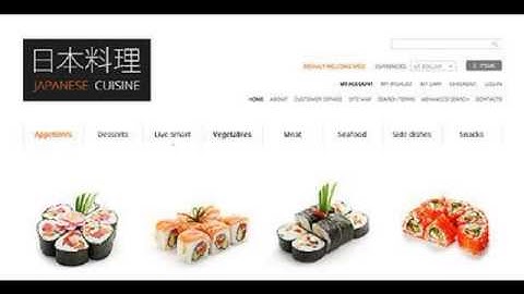 Preview White Japanese Restaurant Magento Theme by Hermes