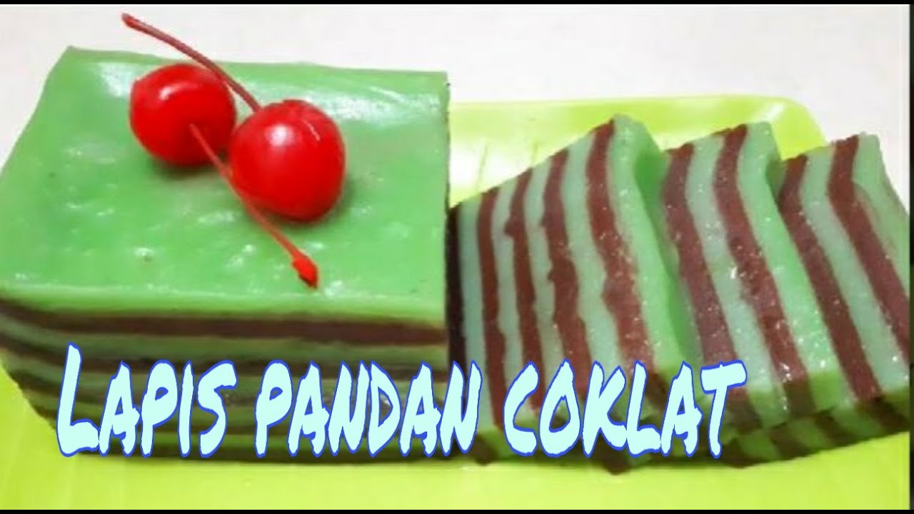 Cara membuat kue Lapis Lapis pandan coklat YouTube Cara membuat kue Lapis Lapis pandan coklat YouTube