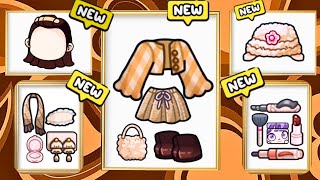 NEW!✨UNLOCK BROWN COLLEGE OUTFITS COLLECTION  SECRETS IN AVATAR WORLD🍀🛍️ PAZU #avatarworld #tocaboca